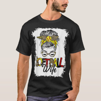 T-shirt La vie de la femme de softball avec Leopard Messy 