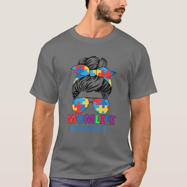 T-shirt La vie de maman autiste (Devant)