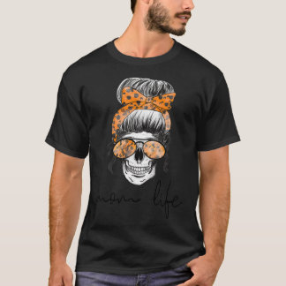 T-shirt La vie de maman Cadeau drôle d'Halloween de crâne 