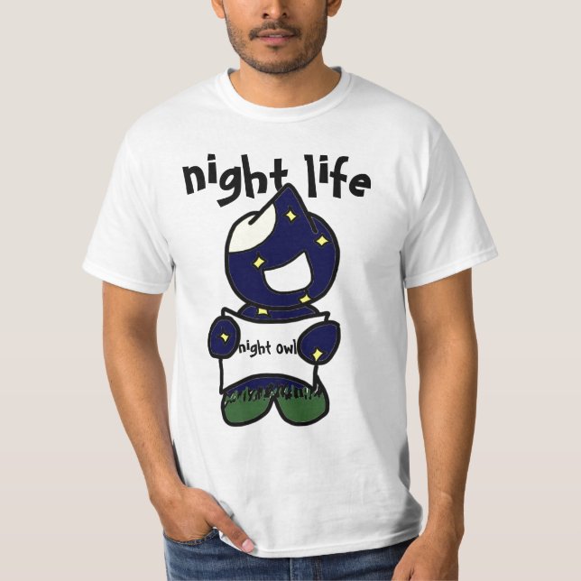 T-shirt la vie de nuit (Devant)