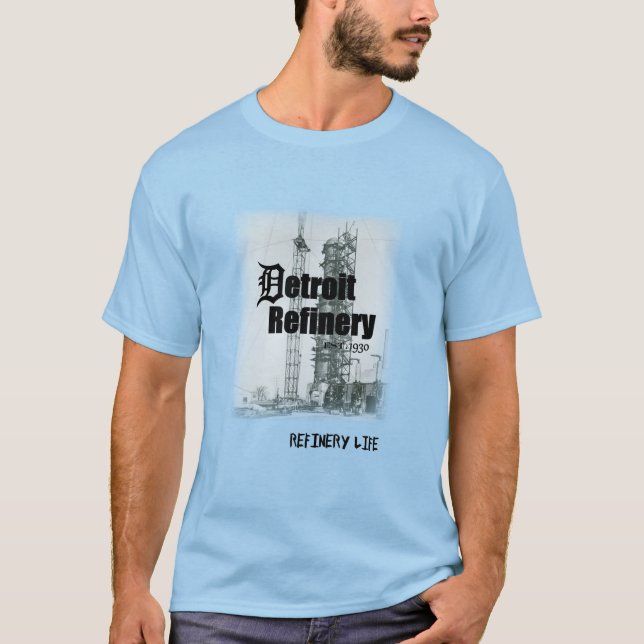 T-shirt La vie de raffinerie - histoire de Detroit (Devant)