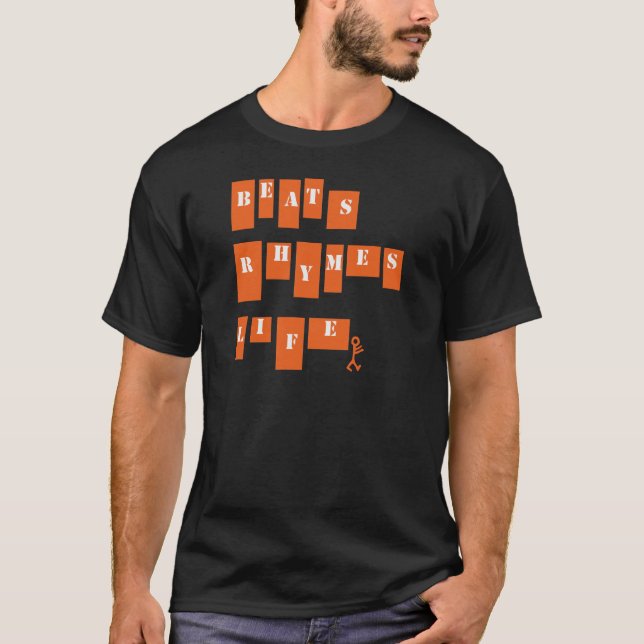 T-shirt La vie de rimes de battements (Devant)