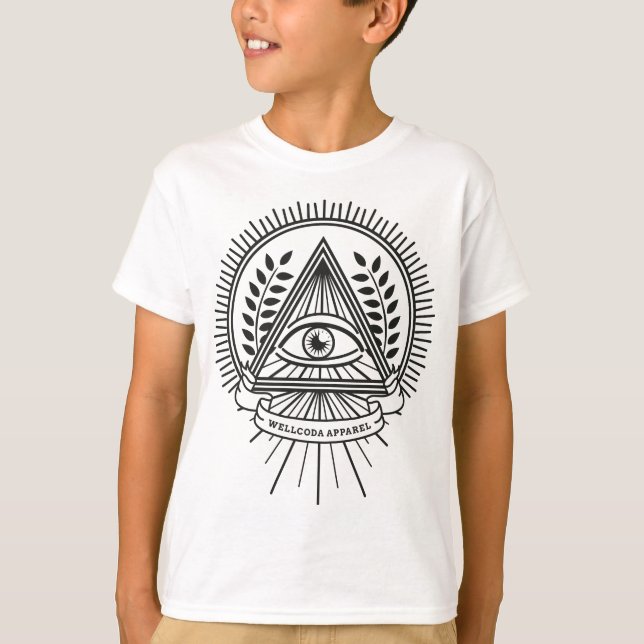 T-shirt La vie de secret d'Illuminati d'habillement de (Devant)