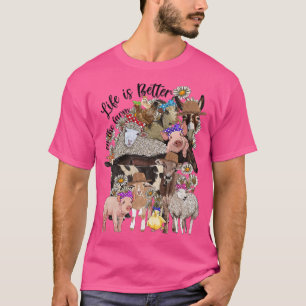 T-shirt La Vie Des Animaux De L'Ouest Est Meilleure Chez L