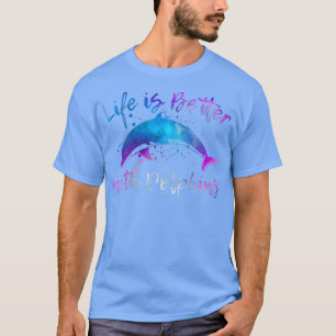 T-shirt LA VIE DES FEMMES EST MEILLEURE AVEC DOLPHINS Daup