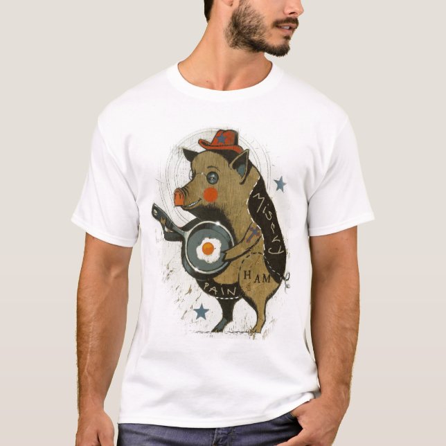 T-shirt La vie du porc (Devant)