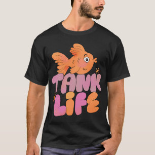 T-shirt La vie en aquarium (Violet)