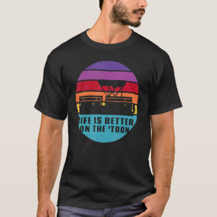 T-shirt La Vie En Bateau Est Mieux Sur Toon Pontoon Bateau