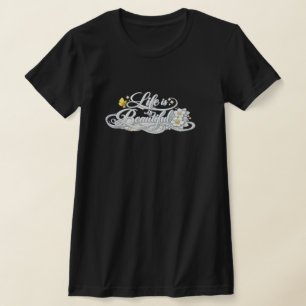 T-shirt La vie est Belle Tee Noir Slim Fit