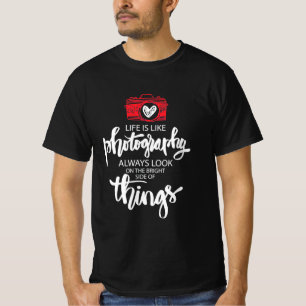 T-shirt La Vie Est Comme La Photographie