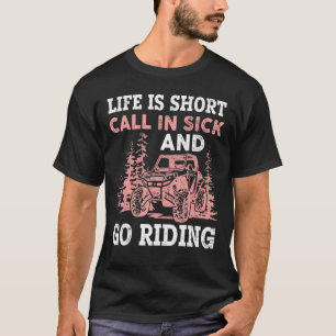 T-shirt La Vie Est Courte En Maladie Et Aller équitation S