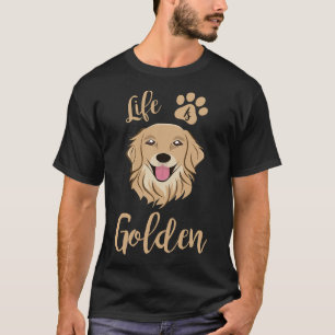 T-shirt La vie est Golden Dog Labrador Retriever
