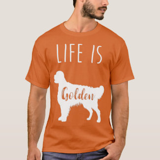 T-shirt La Vie est Golden Retriever1