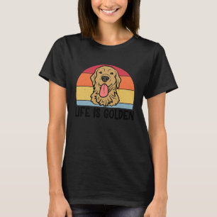 T-shirt La vie est Golden Retriever Dog for Women Men