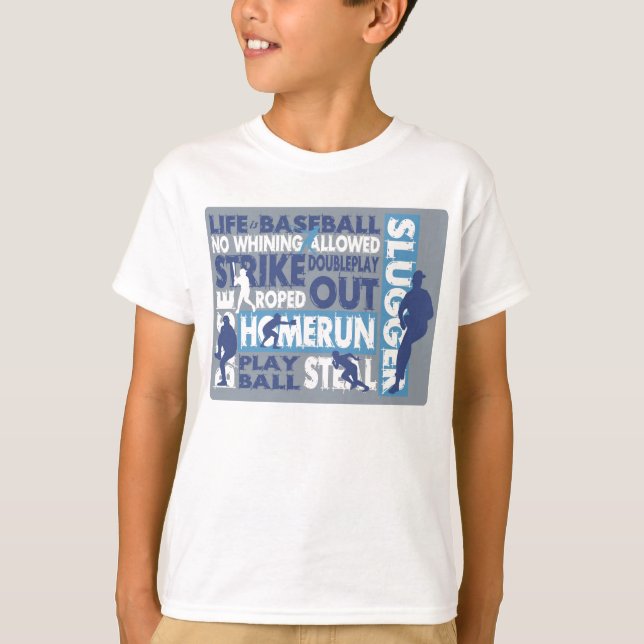 T-shirt La vie est le baseball (Devant)