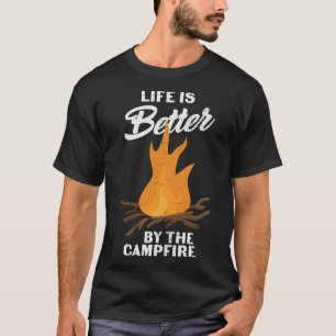 T-shirt La Vie Est Meilleure Au Camping Camping