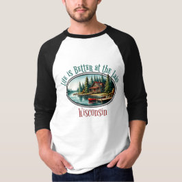 T-shirt La vie est meilleure au lac