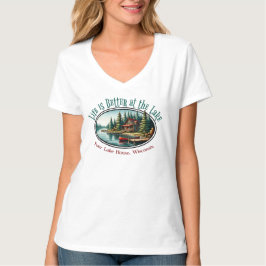 T-shirt La vie est meilleure au lac