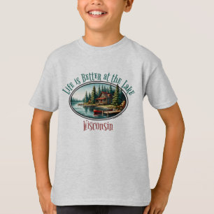 T-shirt La vie est meilleure au lac