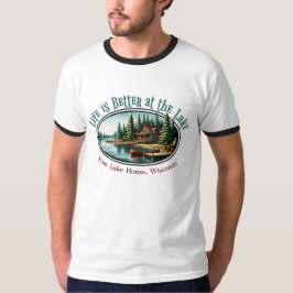 T-shirt La vie est meilleure au lac