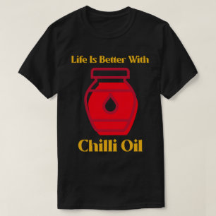T-shirt La vie est meilleure avec l'amant du curry à l'hui
