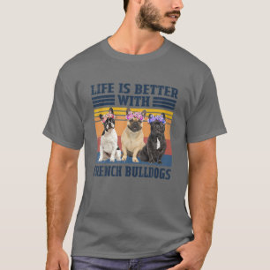 T-shirt La Vie Est Meilleure Avec Les Bulgares Français Fê