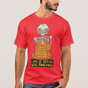 T-shirt La vie est meilleure avec les crêpes