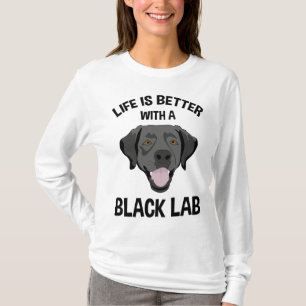 T-shirt La Vie Est Meilleure Avec Un Laboratoire Noir