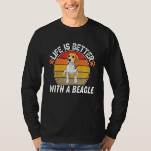 T-shirt La Vie Est Meilleure Avec Un Propriétaire Beagle R