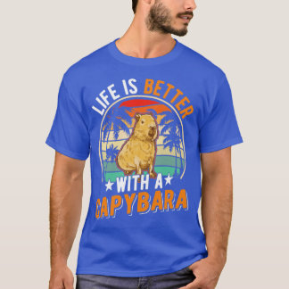 T-shirt La Vie Est Meilleure Avec Une Capybara 9