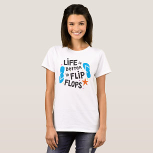 T-shirt La vie est meilleure dans des bascules