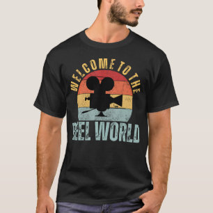 T-shirt La vie est meilleure dans le monde du film, caméra
