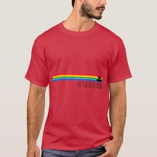 T-shirt La vie est meilleure dans un Bongo Rayures arc-en-