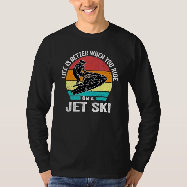 T-shirt La Vie Est Meilleure Lorsque Vous Circulez Sur Un  (Devant)
