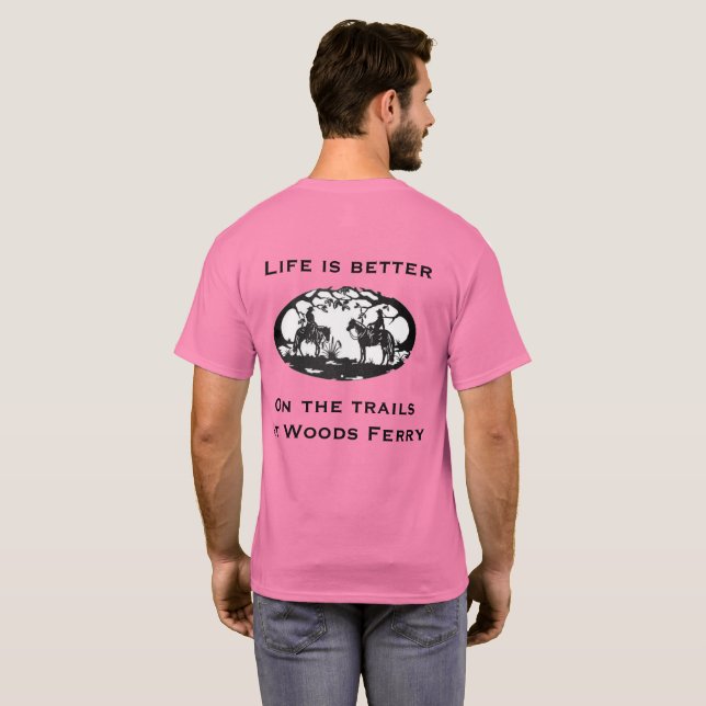 T-shirt La vie est meilleure sur les sentiers (Dos entier)