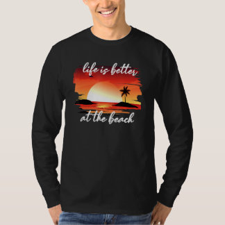 T-shirt La Vie Est Mieux À La Plage