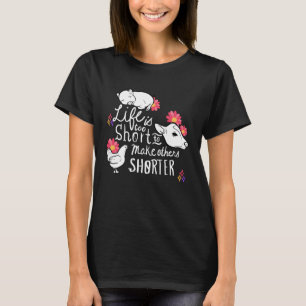 T-shirt La vie est trop courte militante pour les droits d