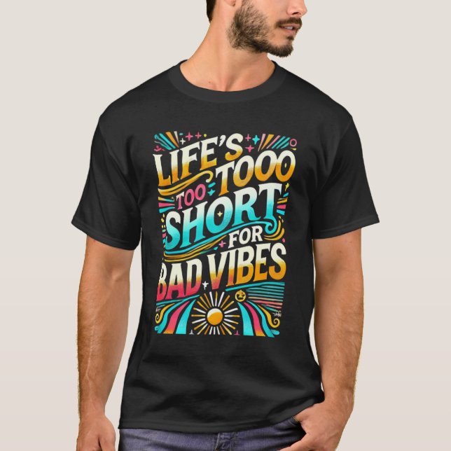 T-shirt La vie est trop courte pour de mauvaises vidéos In (Devant)