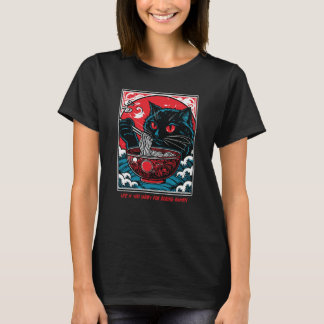 T-shirt La vie est trop courte pour ennuyer Ramen
