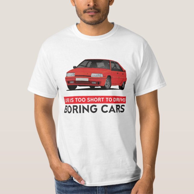 T-shirt La vie est trop courte pour être ennuyeuse... BX G (Devant)