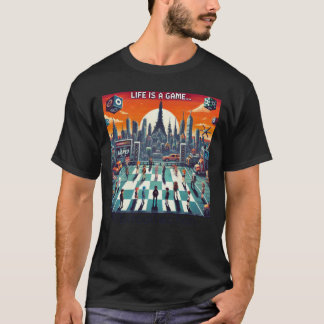 T-shirt La Vie Est Un Jeu. #Part2 (8bit) (maillot de joueu