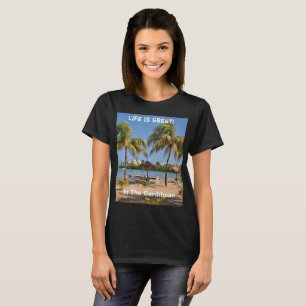 T-shirt La Vie est une grande plage des îles Vierges des 