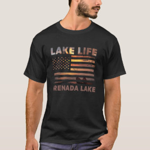 T-shirt La vie lacustre Grenada Lake Paysage Extérieur Ave