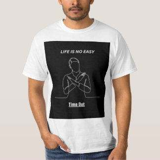 T-SHIRT "LA VIE N'EST PAS UNE PARTIE DE PLAISIR" CONCEPTIO
