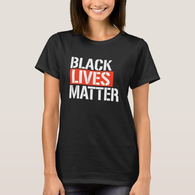 T-SHIRT LA VIE NOIRE EST IMPORTANTE (Devant)
