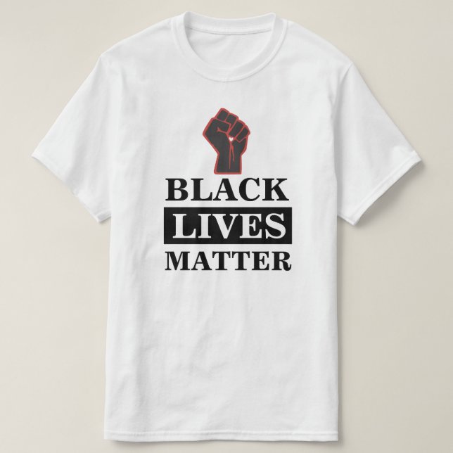 T-shirt La vie noire importe (Design devant)