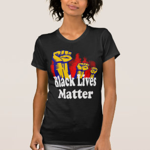 T-shirt La vie noire triple de poitrine est importante