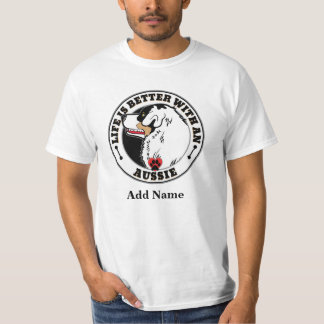 T-shirt La Vie Personnalisée Aussie Est Meilleure Avec Un 