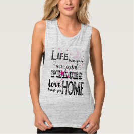 T-shirt La Vie Prend Des Endroits Inattendus Citation Insp