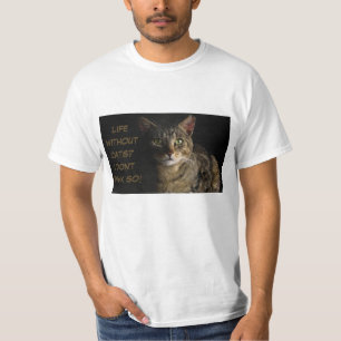 T-shirt La vie sans chats ? Je ne pense pas ! coutume drôl